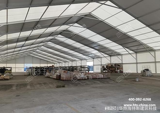 ：破解企业库容难题的柔性智慧mg不朽情缘网站临时仓储篷房(图2)